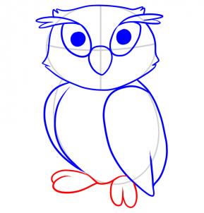 289x302 How To Draw How To Draw An Owl For Kids - Owl In A Tree Drawing