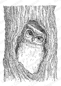 213x297 Papiria - Owl In A Tree Drawing