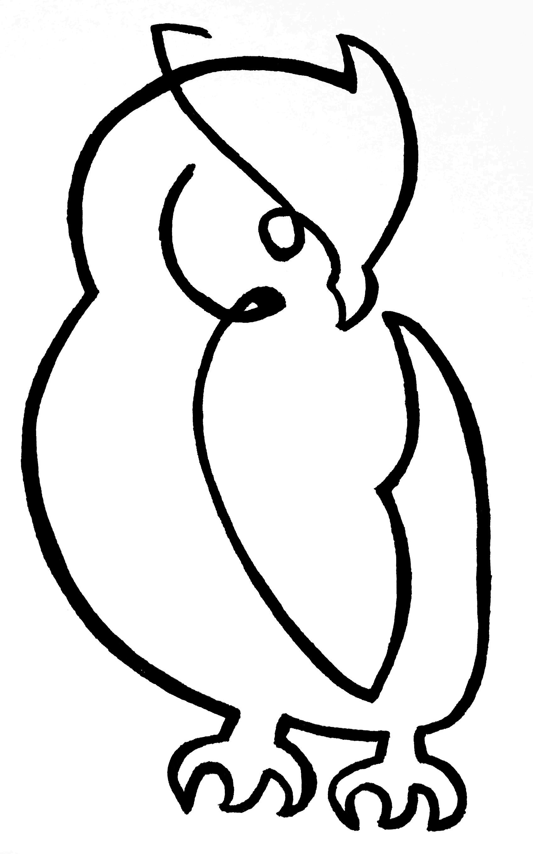 Owl Line Drawing at Explore collection of Owl Line