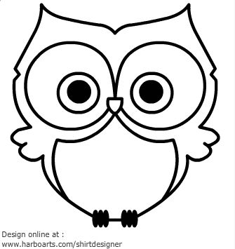 335x355 owl outline owls freelance flash development owl activities - Owl Outline Drawing