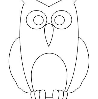 Owl Outline Drawing at PaintingValley.com | Explore collection of Owl ...