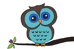 300x200 How To Draw An Owl For Kids - Owl Pictures Drawing