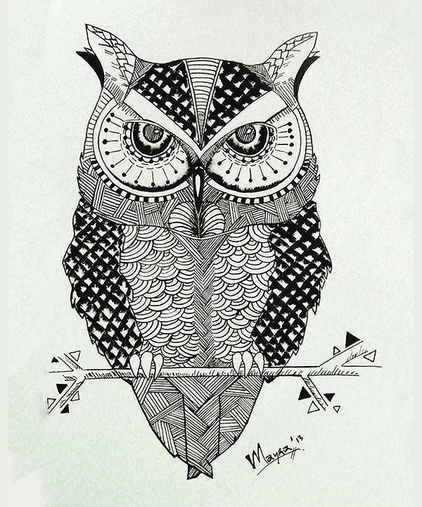600x720 owl drawings, art ideas free premium templates - Owl Pictures Drawing