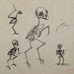 250x250 Tutorials On Owl House - Owl Skeleton Drawing