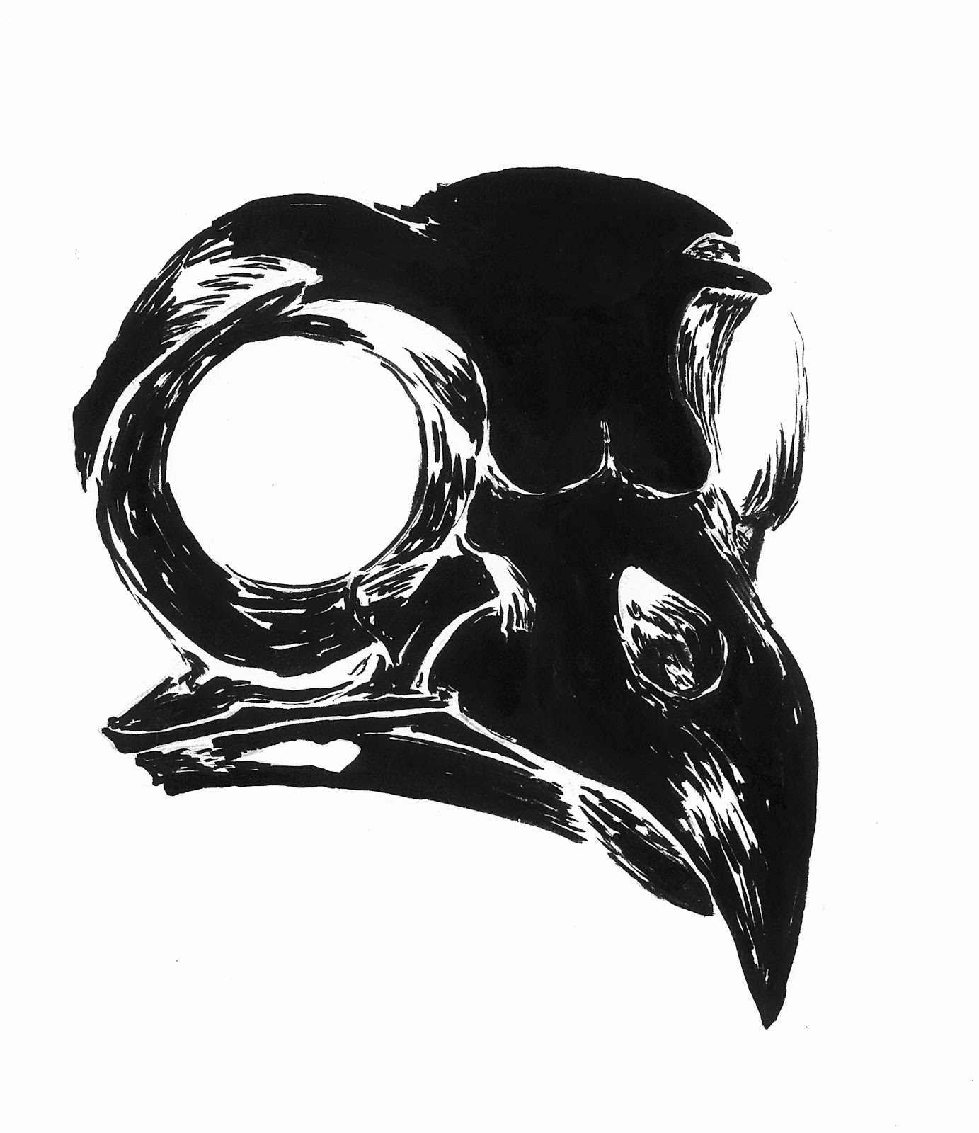 1383x1600 Terra Inblognita Owl Skull - Owl Skull Drawing