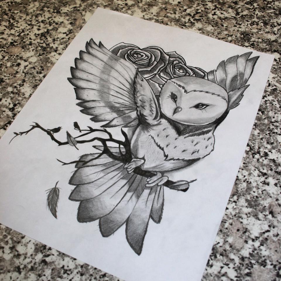 960x960 Owl Tattoo Drawing Tattoodesigns - Owl Tattoo Drawing