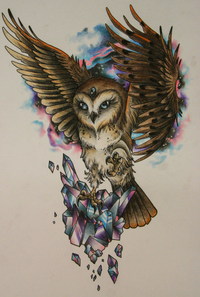 400x593 Owl Tattoo Tumblr - Owl Tattoo Drawing