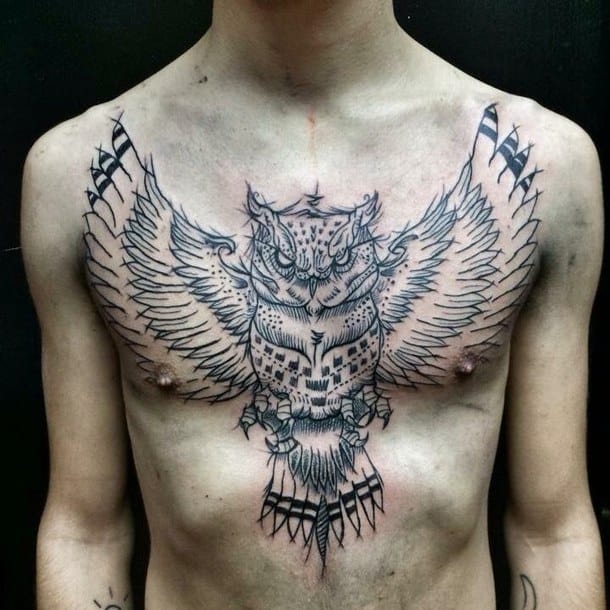 610x610 Best Owl Tattoo Designs And Ideas - Owl Tattoo Drawing