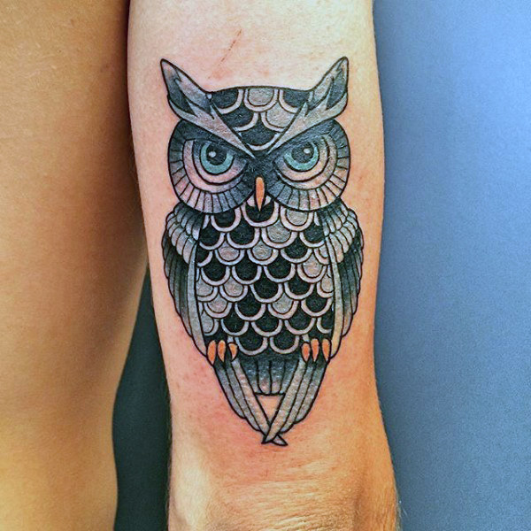 600x600 Traditional Owl Tattoo Designs For Men - Owl Tattoo Drawing