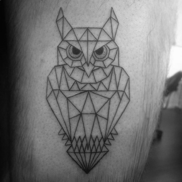 Owl Tattoo Line Drawing at PaintingValley.com | Explore collection of ...