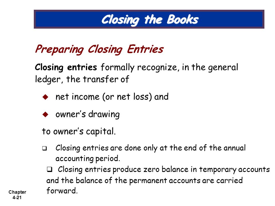 960x720 completing the accounting cycle - Owners Drawing