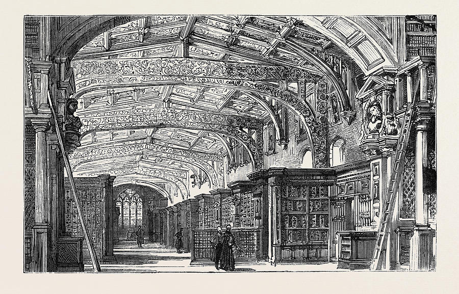 900x577 Oxford The Bodleian Library Drawing - Oxford Drawing