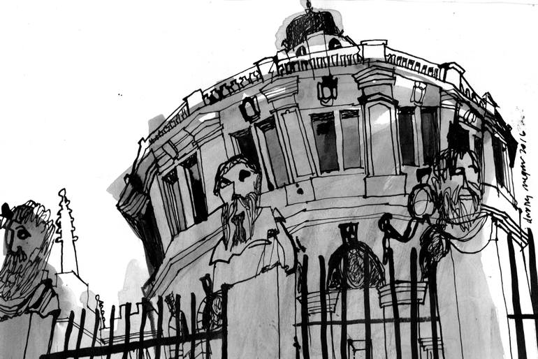 770x514 The Sheldonian Oxford Drawing - Oxford Drawing