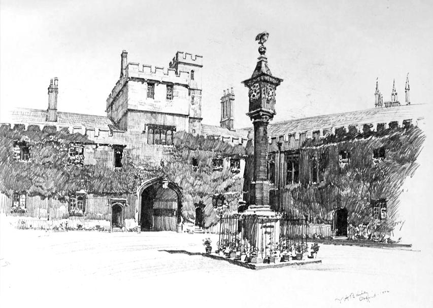 853x608 Christ Church College, Oxford - Oxford Drawing