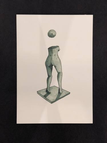 375x500 oxygen drawings for sale saatchi art - Oxygen Drawing