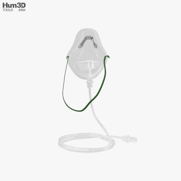 600x600 oxygen mask model - Oxygen Mask Drawing