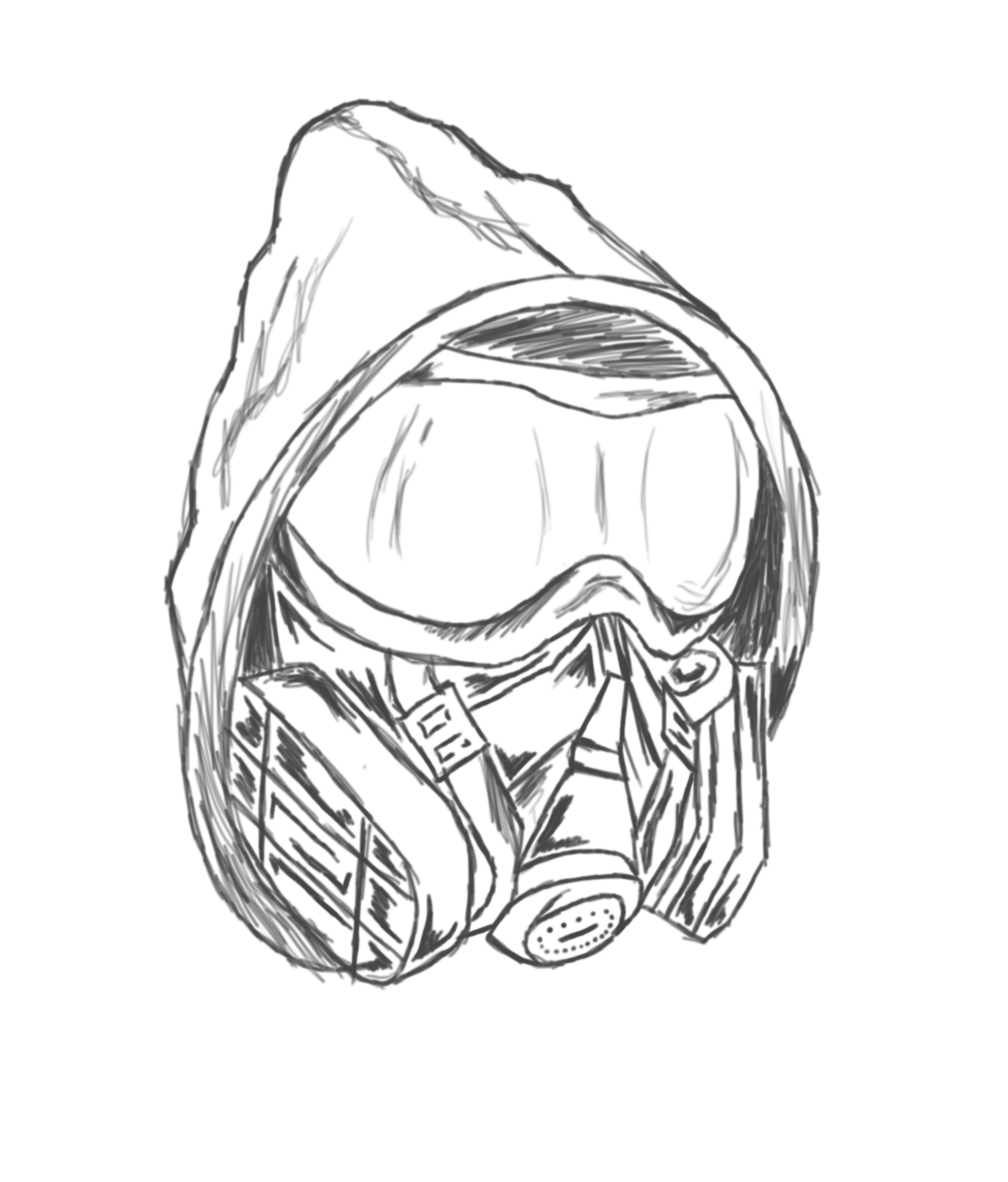 2041x2394 oxygen drawing gas mask for free download - Oxygen Mask Drawing