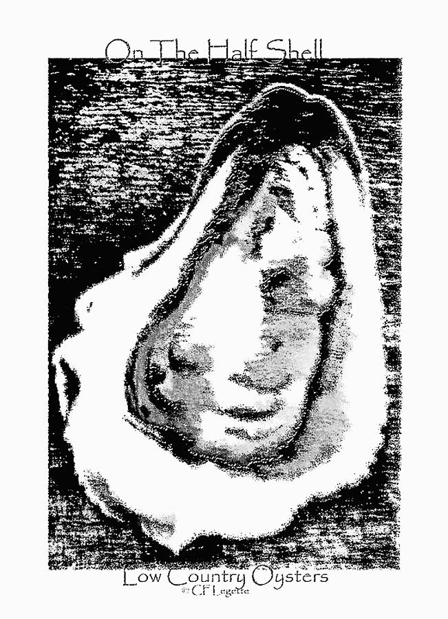 651x900 oyster on the half shell drawing - Oyster Drawing