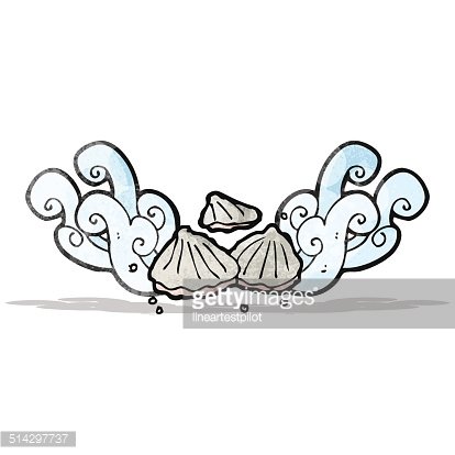 414x414 cartoon oyster premium clipart - Oyster Drawing Cartoon