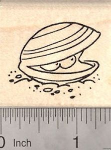 223x300 cartoon clam rubber st sea mollusk with eyes, oyster wm - Oyster Drawing Cartoon
