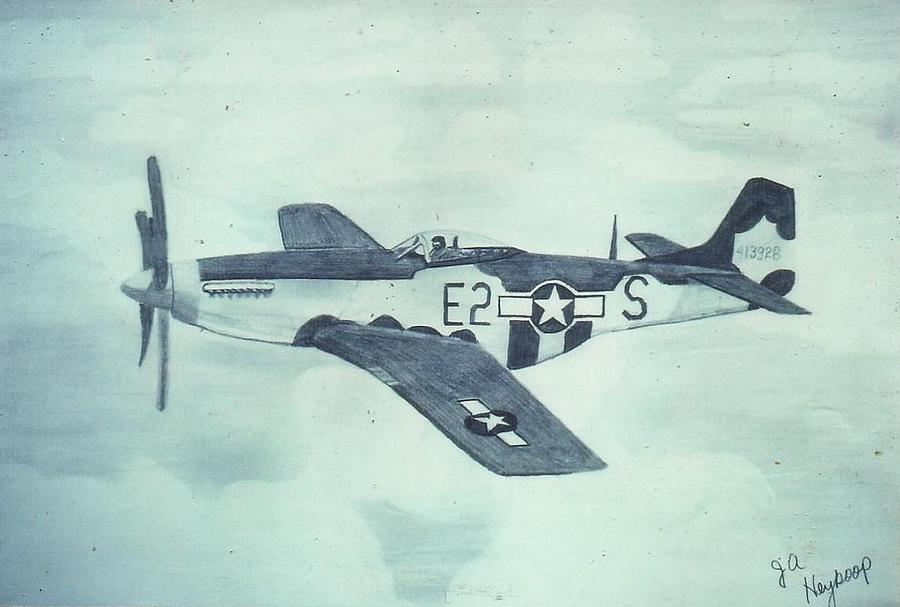 900x607 P Mustang Drawing - P 51 Mustang Drawing