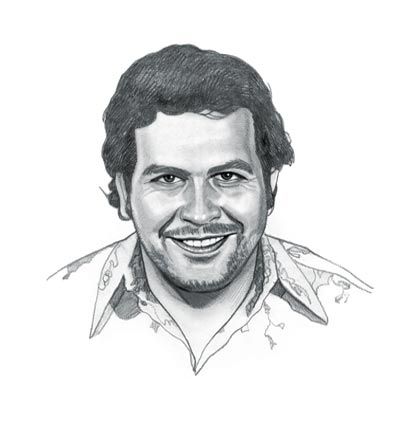 400x436 pablo escobar pablo pablo escobar, facts for kids, fun facts - Pablo Escobar Drawing