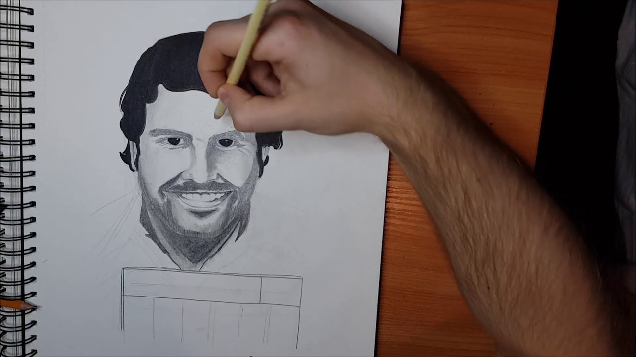 1280x720 Pablo Escobar Speed Drawing - Pablo Escobar Drawing