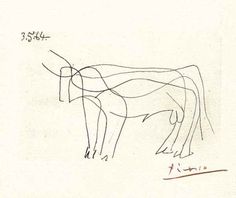 236x198 best tattoo images taurus, bull tattoos, animal paintings - Pablo Picasso Bull Drawing