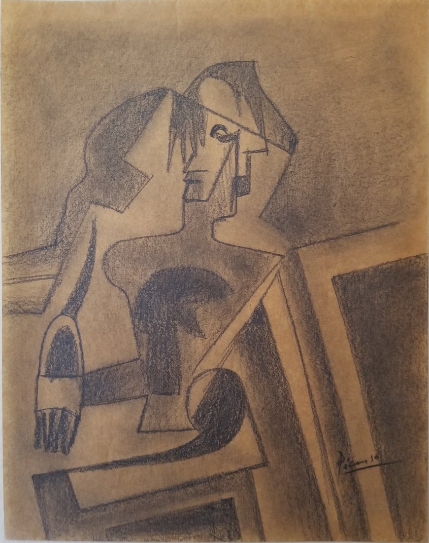 871x1100 pablo picasso drawing cubism spanish art attrib - Pablo Picasso Drawings