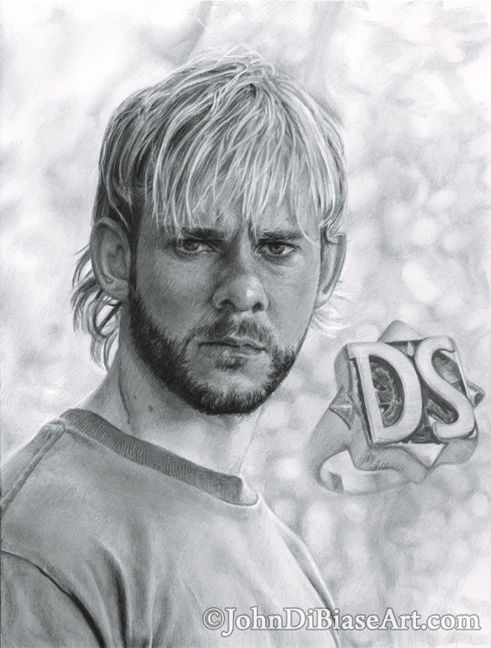 700x923 Pencil Drawing Of Dominic Monaghan As Charlie Pace In Tv's Lost - Pace Drawing