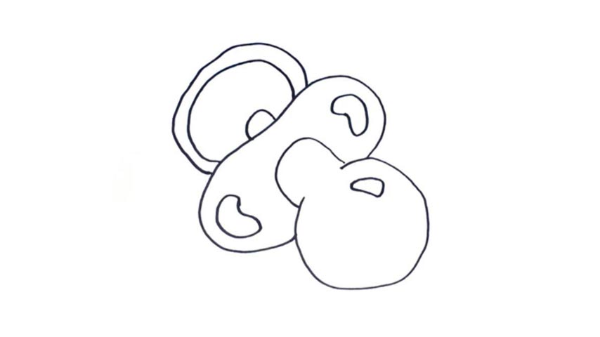 854x480 how to draw a pacifier - Pacifier Drawing