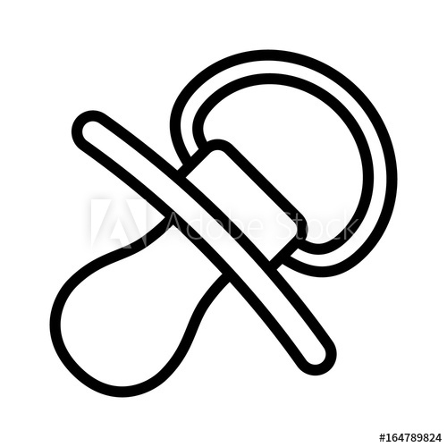 500x500 collection of free pacifer clipart baby book bamboo clipart - Pacifier Drawing