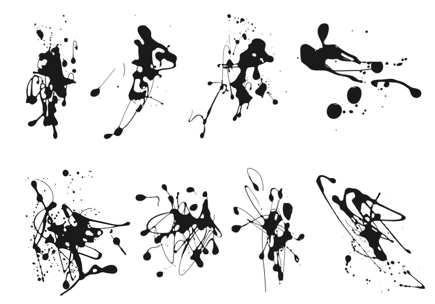 1400x980 best free ink splatter vector pack drawing - Pack Drawing