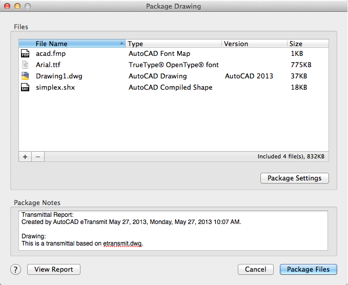 679x556 package drawing dialog box autocad lt for mac autodesk - Package Drawing