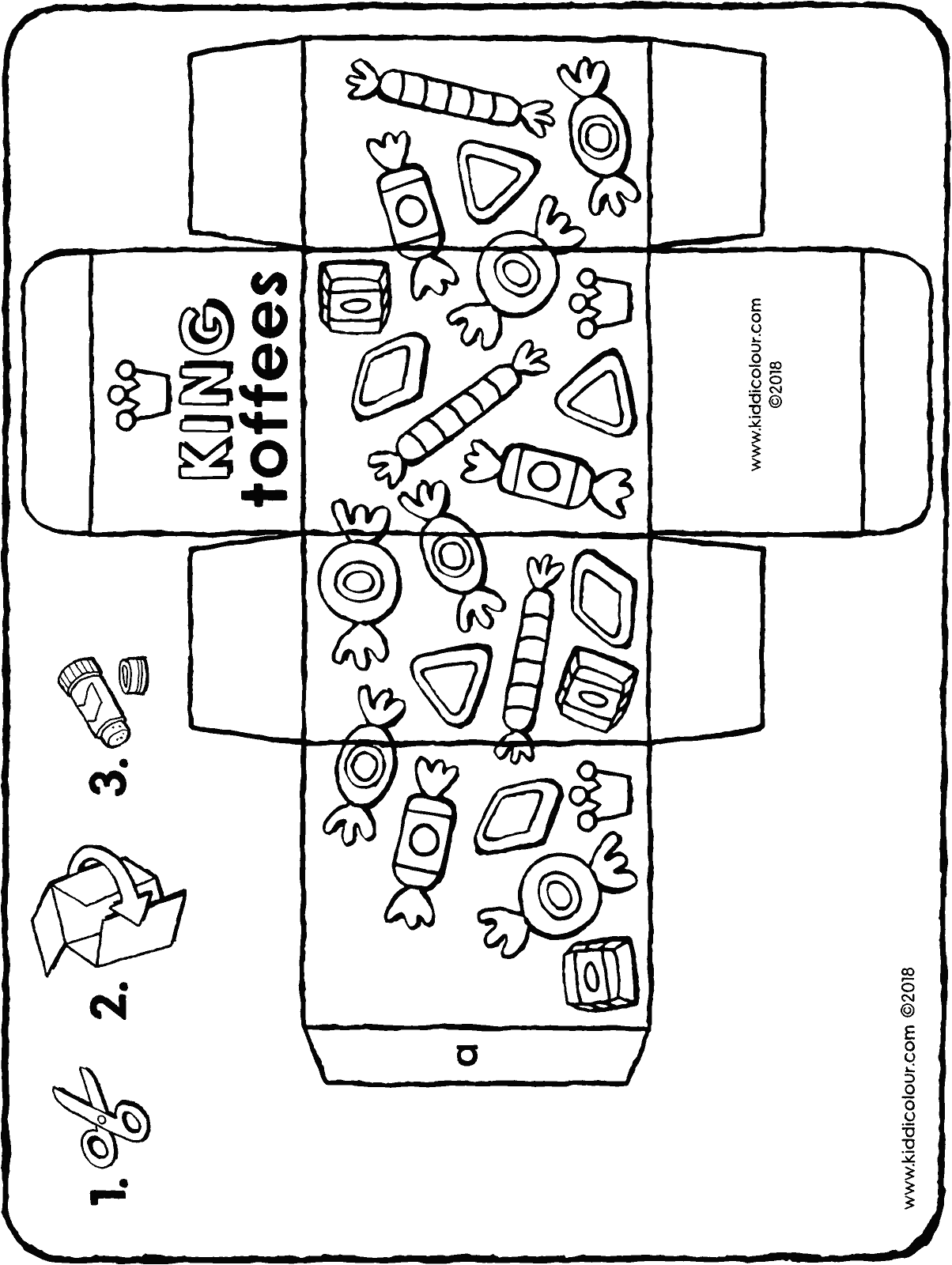 1204x1600 Packet Of Toffees - Packet Drawing