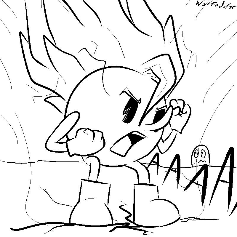 800x800 pac man level a draw day afternoon - Pacman Drawing