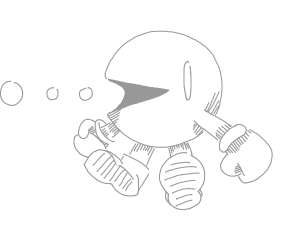 300x250 hand drawn pacman drawing - Pacman Drawing