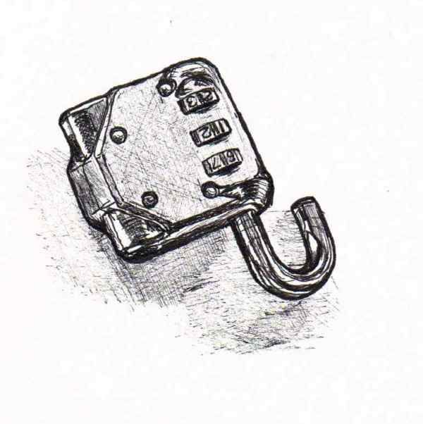 600x602 Line Drawing Padlock Lili Drawings, Sketchbook Drawings, My - Padlock Drawing