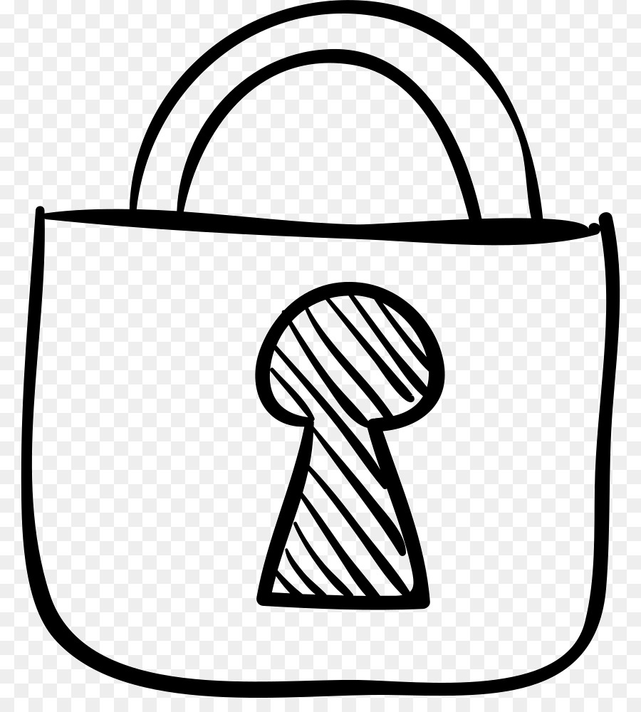 900x1000 Drawing, Lock, Sketch, Transparent Png Image Clipart Free Download - Padlock Drawing