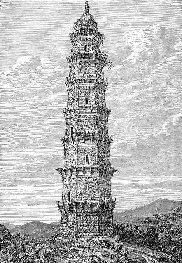 624x900 china pagoda in the province of drawing - Pagoda Drawing