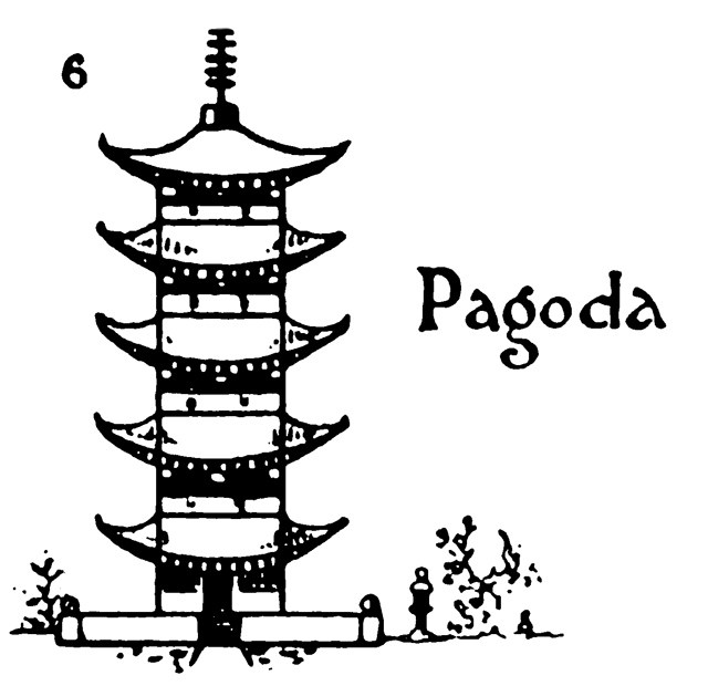 640x620 step - Pagoda Drawing