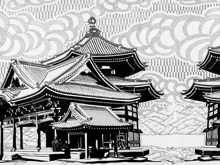 770x577 the pagoda drawing - Pagoda Drawing