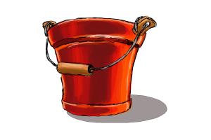 300x200 how to draw a bucket - Pail Drawing