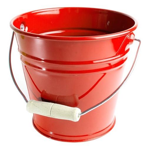 500x500 kids enamel metal bucket sand pail red blue - Pail Drawing