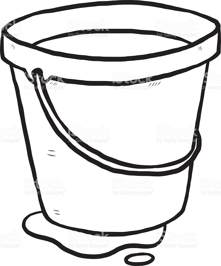 852x1024 bucket drawing pencil for free download - Pail Drawing