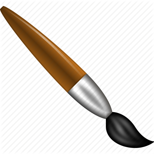 512x512 decoration, draw, drawing, paint, paintbrush, painting brush, tool - Paint Brush Drawing