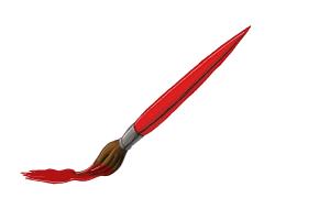 300x200 how to draw a paint brush - Paint Brush Drawing