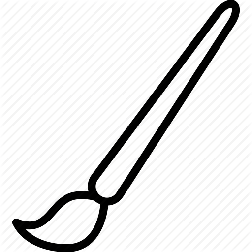 512x512 art, artist, brush, drawing, paint, paintbrush, painting icon - Paint Brush Drawing