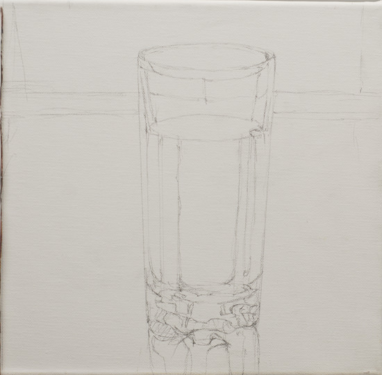 550x540 how to paint glass reflections with acrylics - Paint Can Drawing