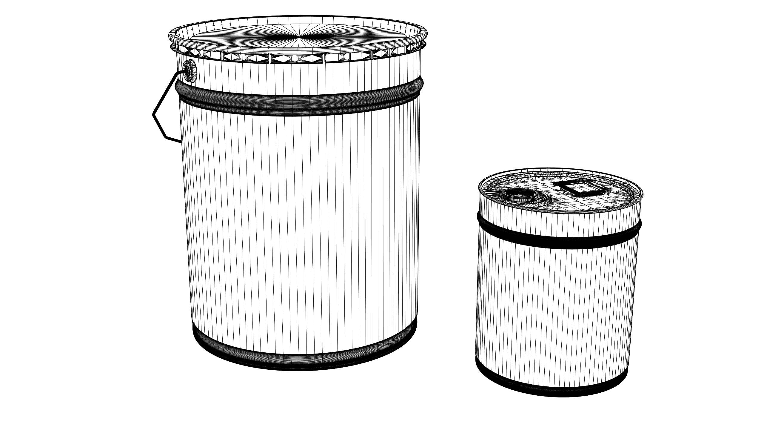 2560x1440 paint cans model - Paint Can Drawing